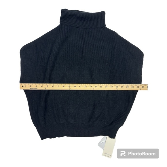 NWT Commense Sleeveless Knit Sweater Vest Black Size Small - Picture 2 of 4